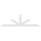 Ekena Millwork Saratoga Architectural Grade PVC Gable Bracket, 84"W x 24 1/2"H x 2"D x 4"F, 7/12 Pitch GBP084X25X0204SAR00 - alternate 4